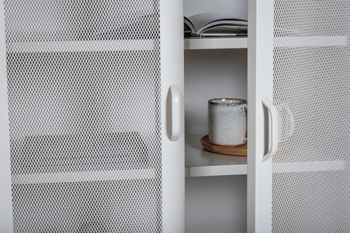 FjÃ´rd - Dressoir Wit Doors 40cm - Staal - Misha