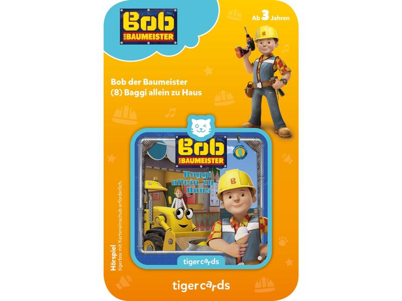 Tigermedia tigercard Bob der Baumeister Baggi allein zu Hau Hörbuch Karte für die Tigerbox