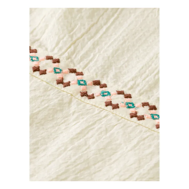 Scotch & Soda Robe Broderies Ceinture | Ecru