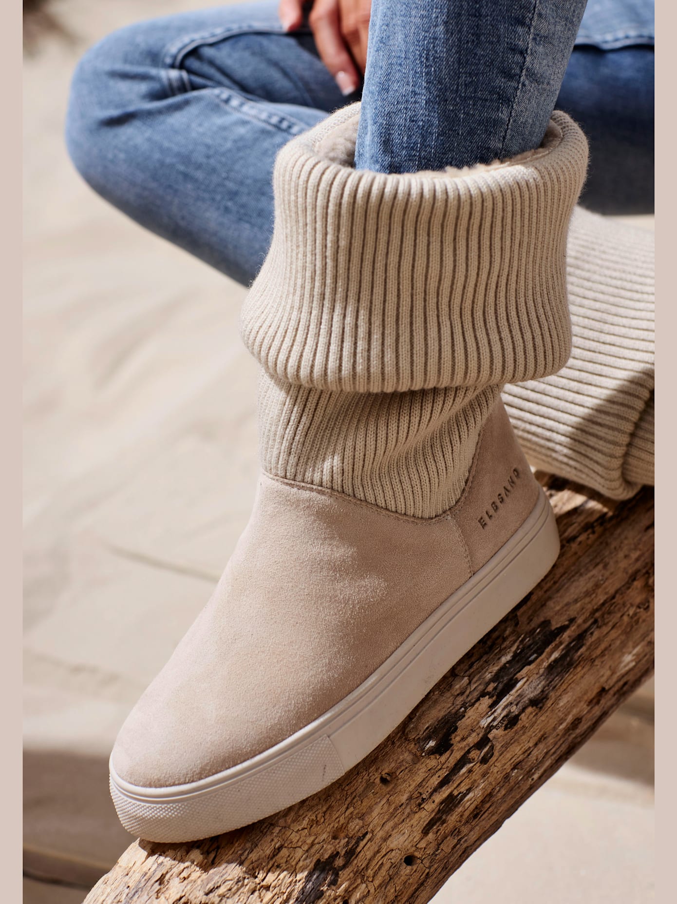 Botte d'hiver bottes confortables composées de cuir
