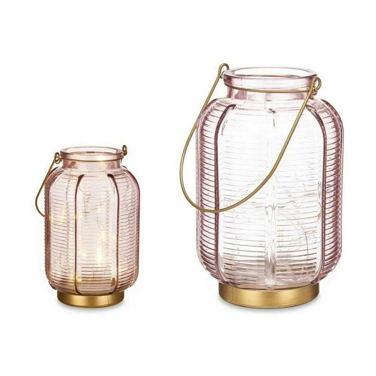 Gift Decor Lanterne LED - Rose Doré