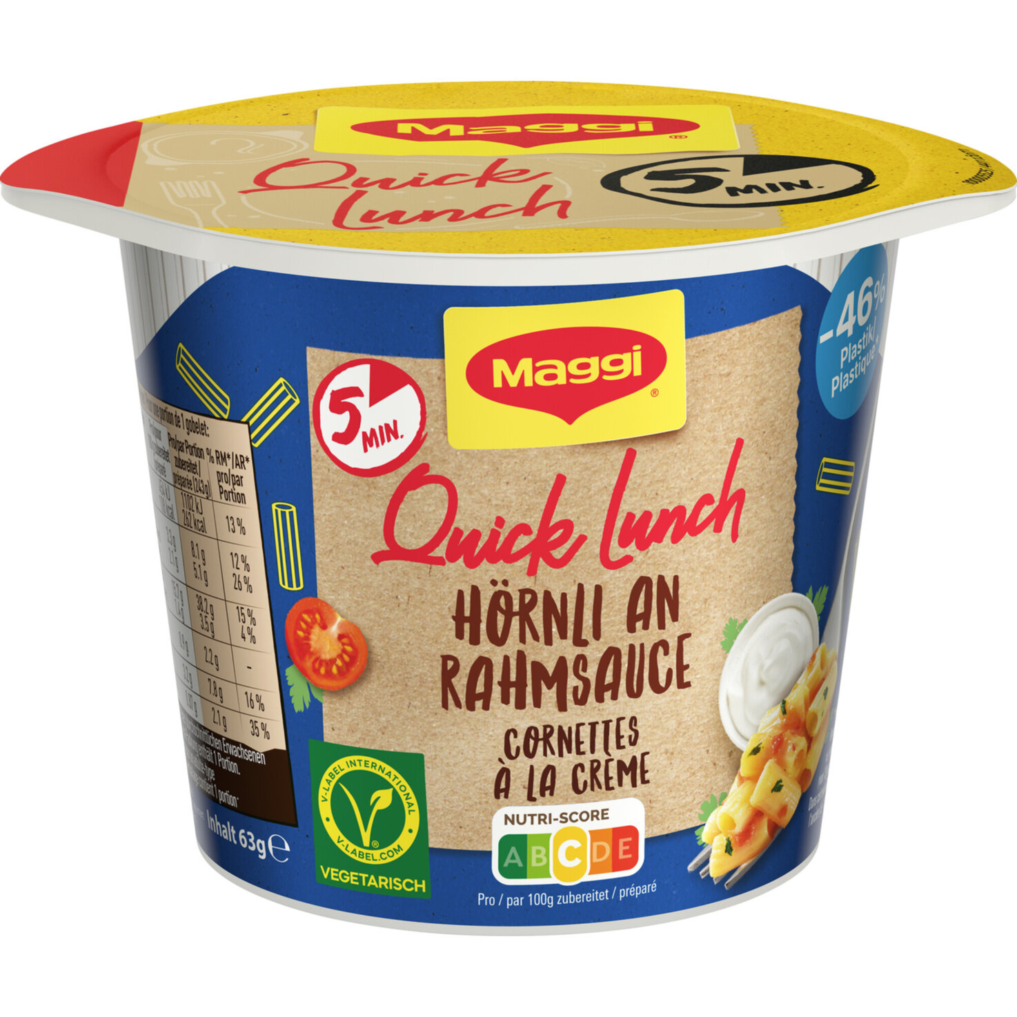 Maggi Quick Lunch Hoernli Rahmsauce