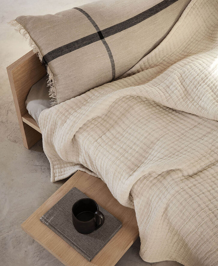 ferm LIVING Daze Bedspread - Sand Sand