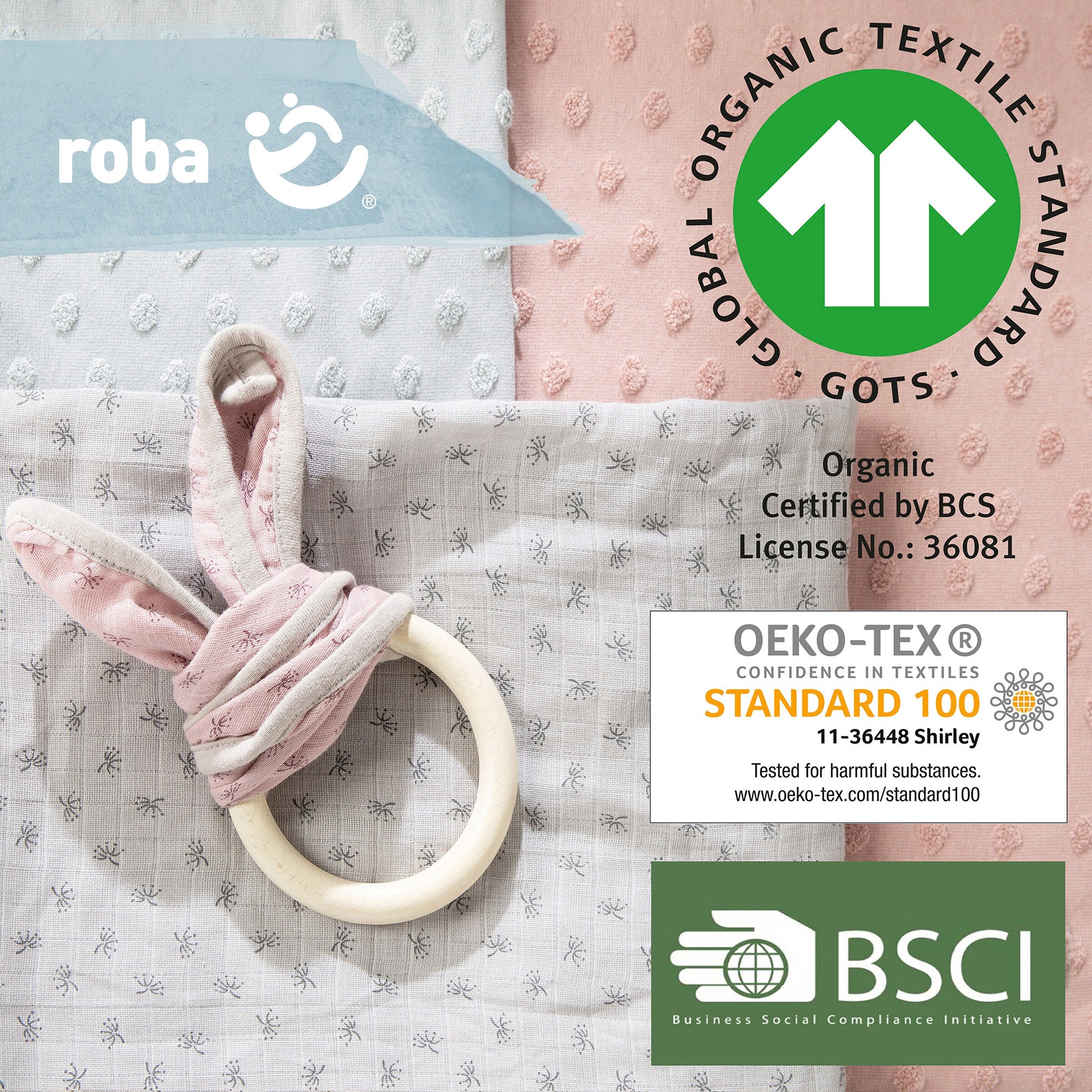 roba Geschenkset Baby Kuscheln und Spielen Lil Planet rosa