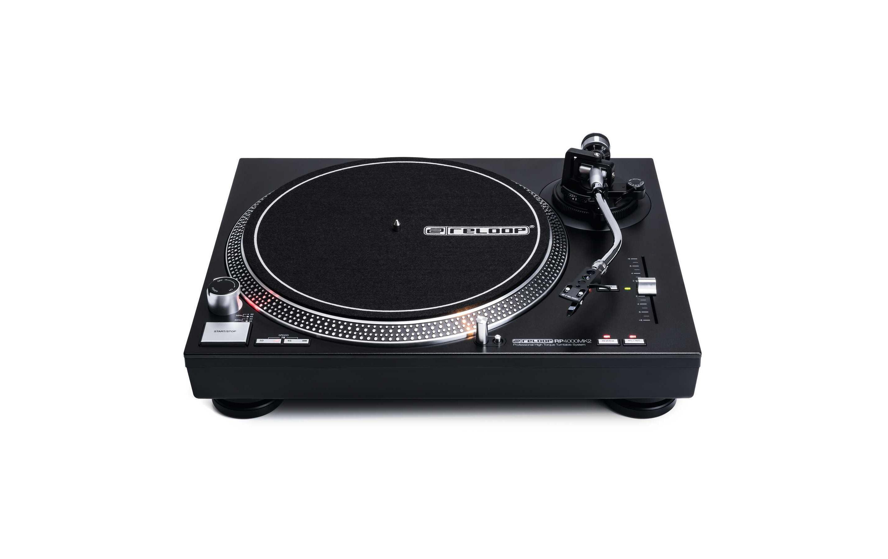 Plattenspieler RP-4000MK2 Schwarz<br>DJ-Plattenspieler mit quarzgesteuertem High-Torque-Direktantrieb