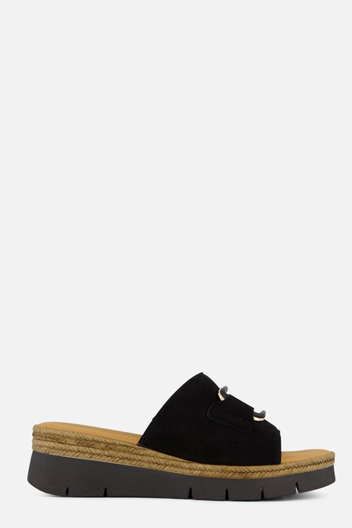 Gabor Sandalen zwart Suede