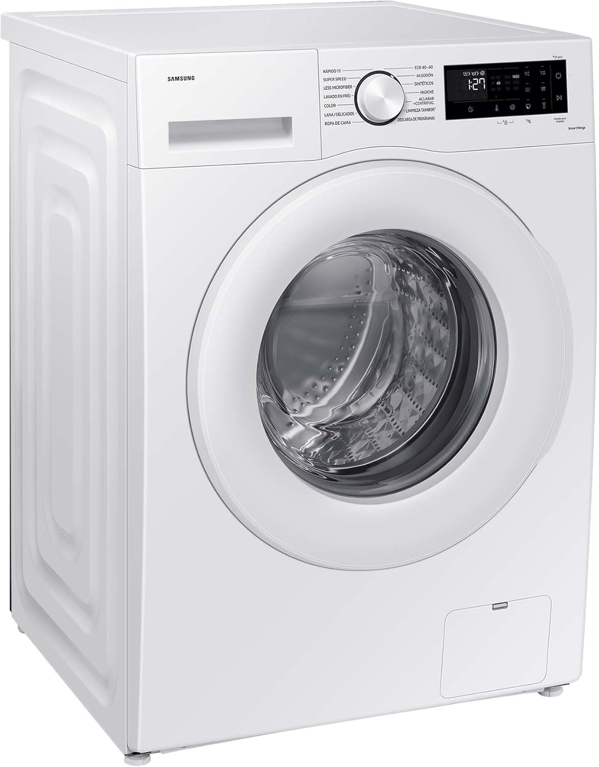 Samsung WW11DG5B25TEEG Waschmaschine, 11 kg, 1.400 U/min, Extra energiesparend, EEK: A (-10%), AI Ecobubble, SmartThings AI Energy Mode, SuperSpeed 39 Min, Hygiene-Dampfprogramm, Weiß