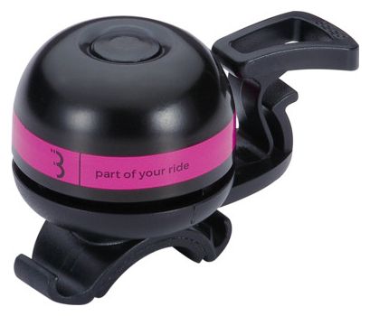 Sonnette BBB EasyFit Deluxe Noir/Magenta