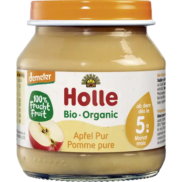 Apfel pur ab dem 5. Monat