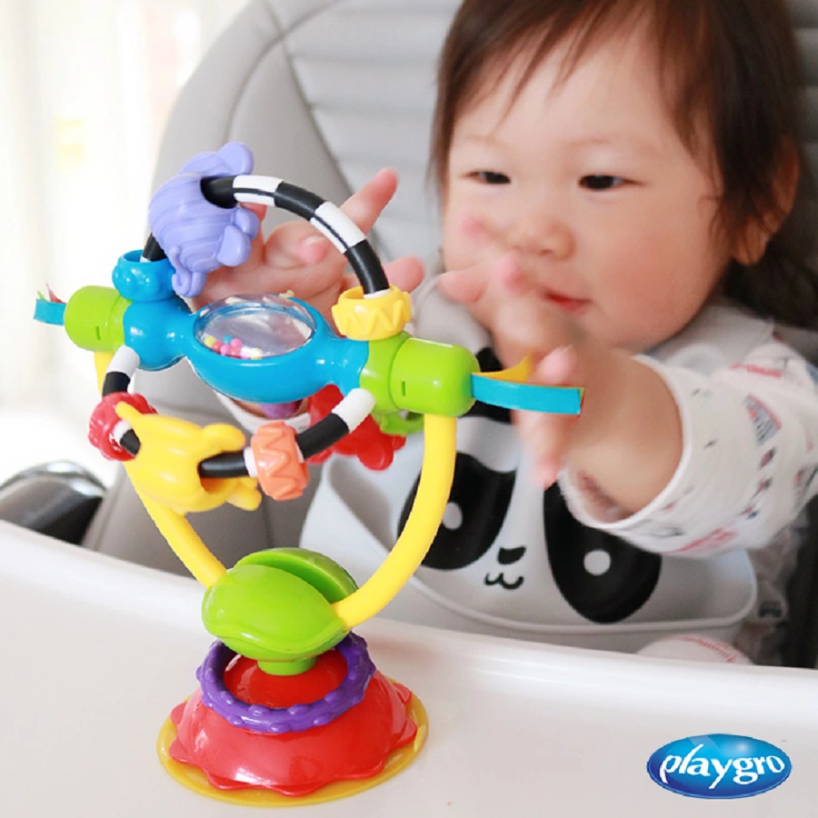playgro Drehrassel mit Saugfuß für Tische und Hochstühle