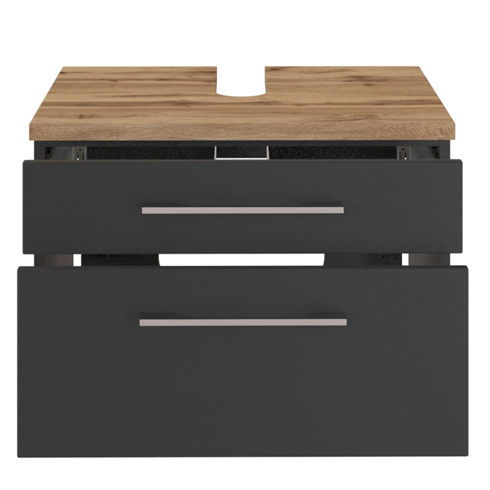 2-teiliges Badmöbel-SetDAVOS - grau - 60 cm