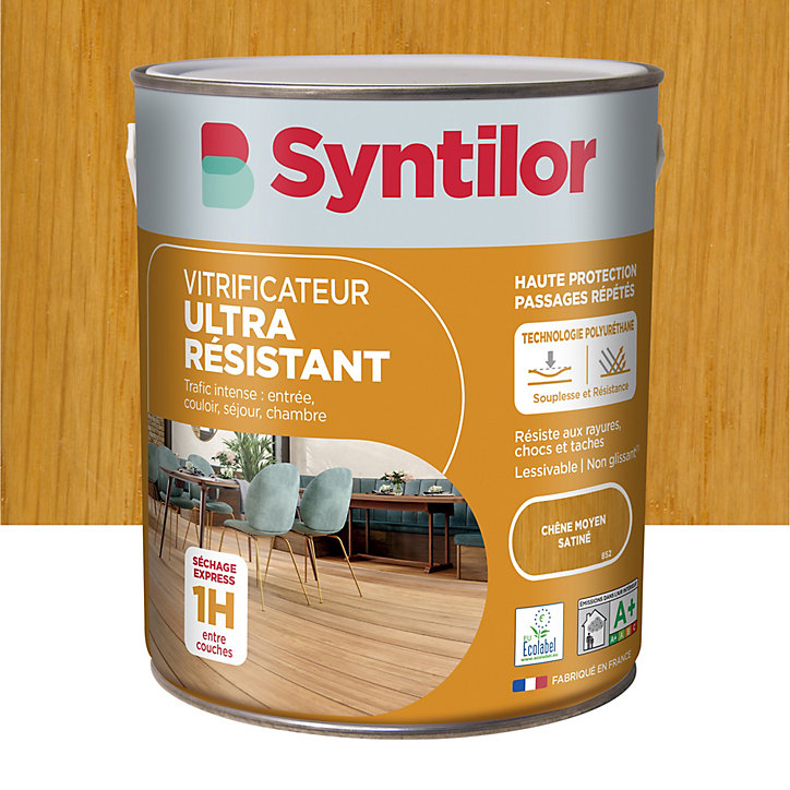 Vitrificateur Ultra Résistant Syntilor chêne moyen satiné 2,5L