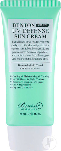 Benton Air Fit UV Defense Sun Cream IP50+ Crème Solaire Tube 50ml