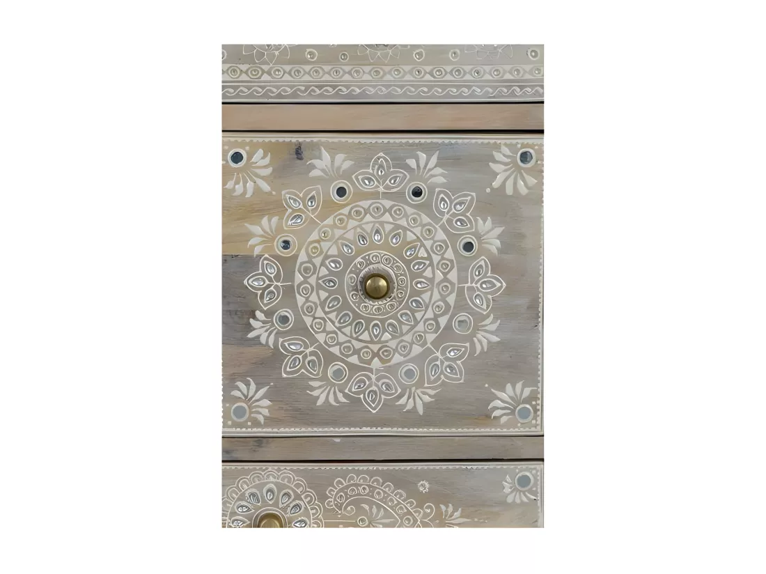 Cabine téléphonique en bois de manguier naturel Marrón.Giner y Colomer.66x30x42