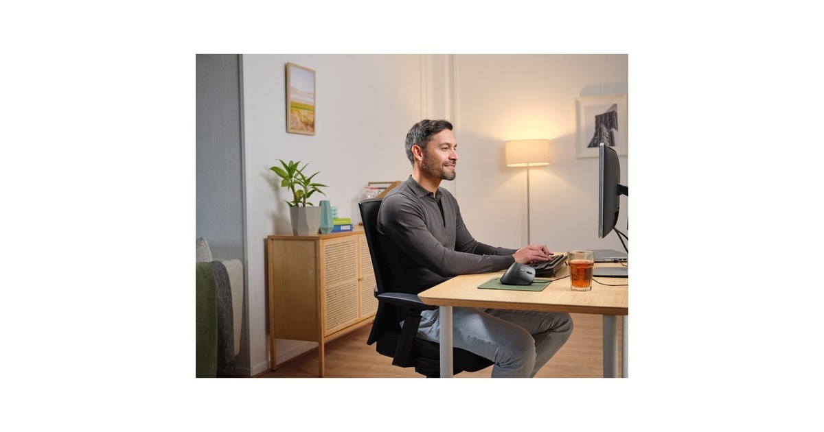 TrustBayo II Ergonomische muis  (Zwart, 800 dpi - 2.400 dpi)