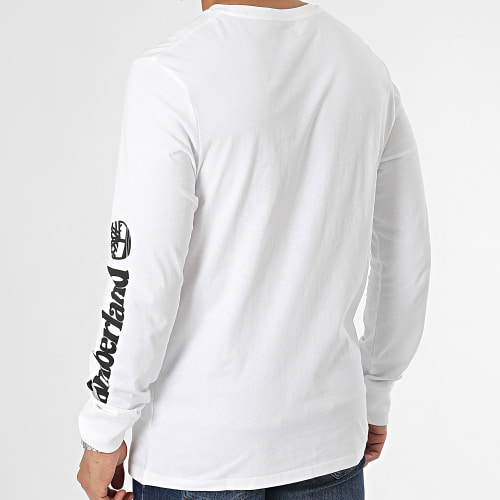 Tee Shirt Manches Longues Stack Logo A2CMK Blanc Noir