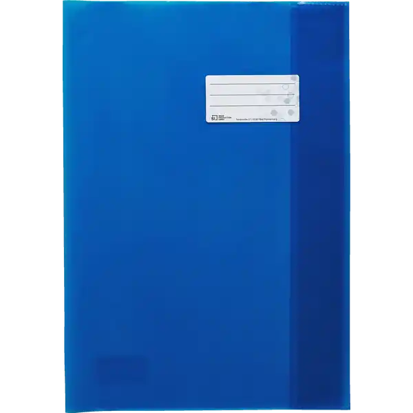 Heftschoner DIN A4 dunkelblau transparent