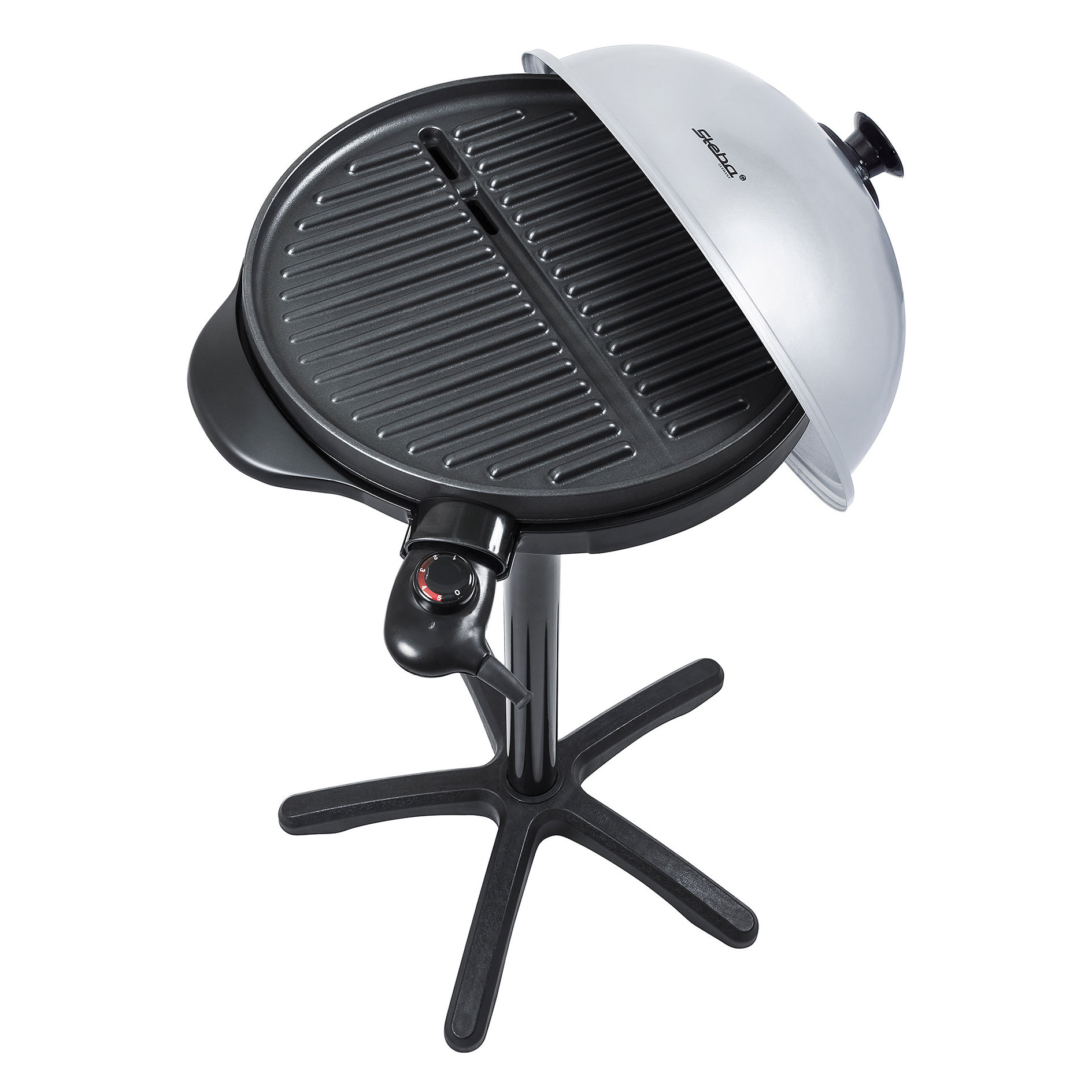 STEBA Elektro-BBQ-Grill VG 250 - schwarz-silber