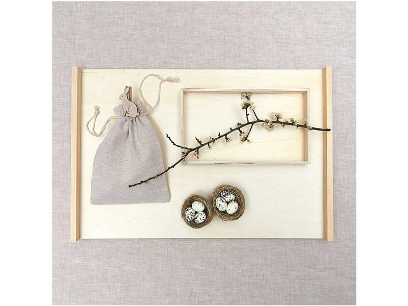 Rico Design Osternest mit Eiern 6.5 cm, 2 Stück Osterdekoration
