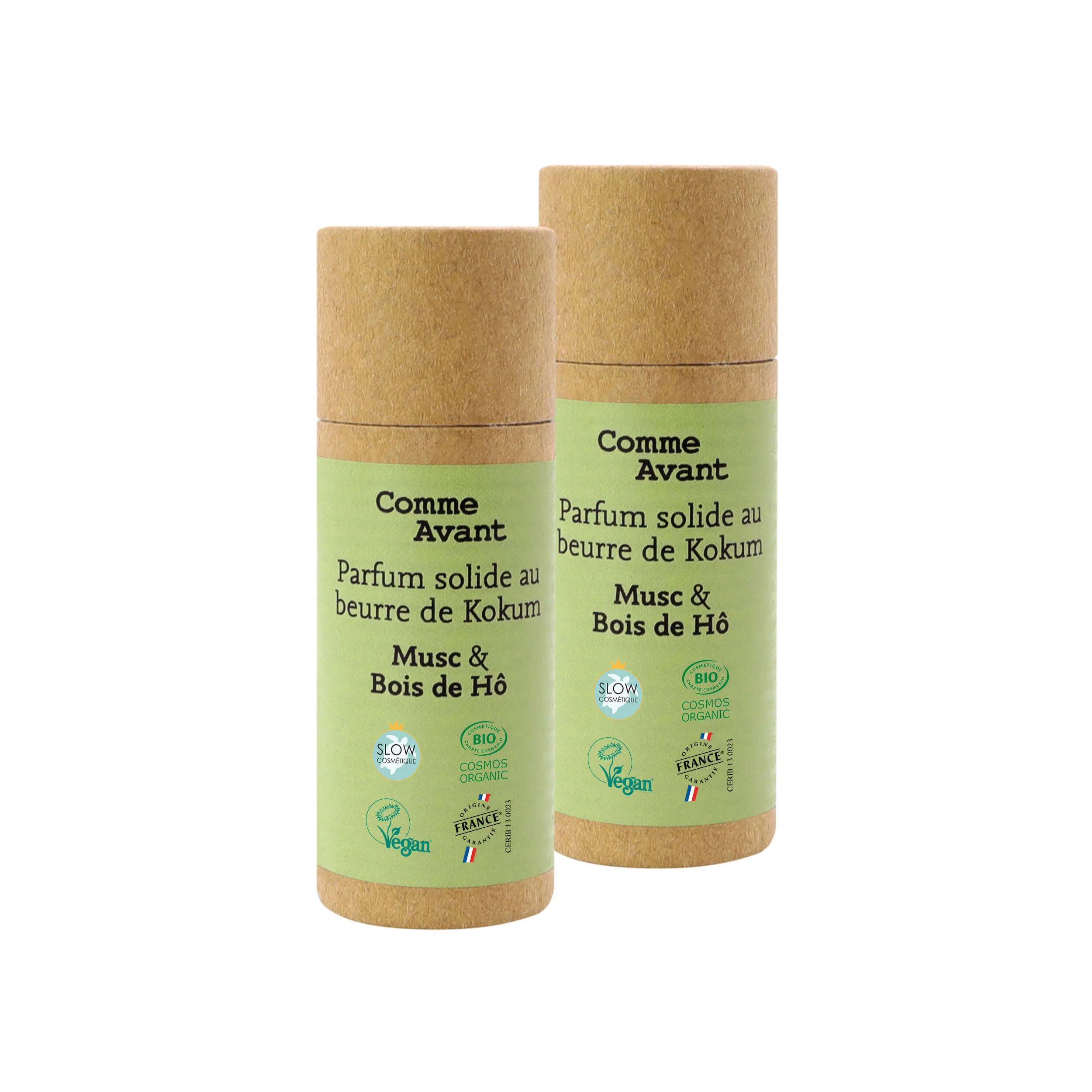 Parfum solide boisé et épicé au beurre de kokum - Version 1 - 1 parfum - 20g / Tonka & Bois de santal