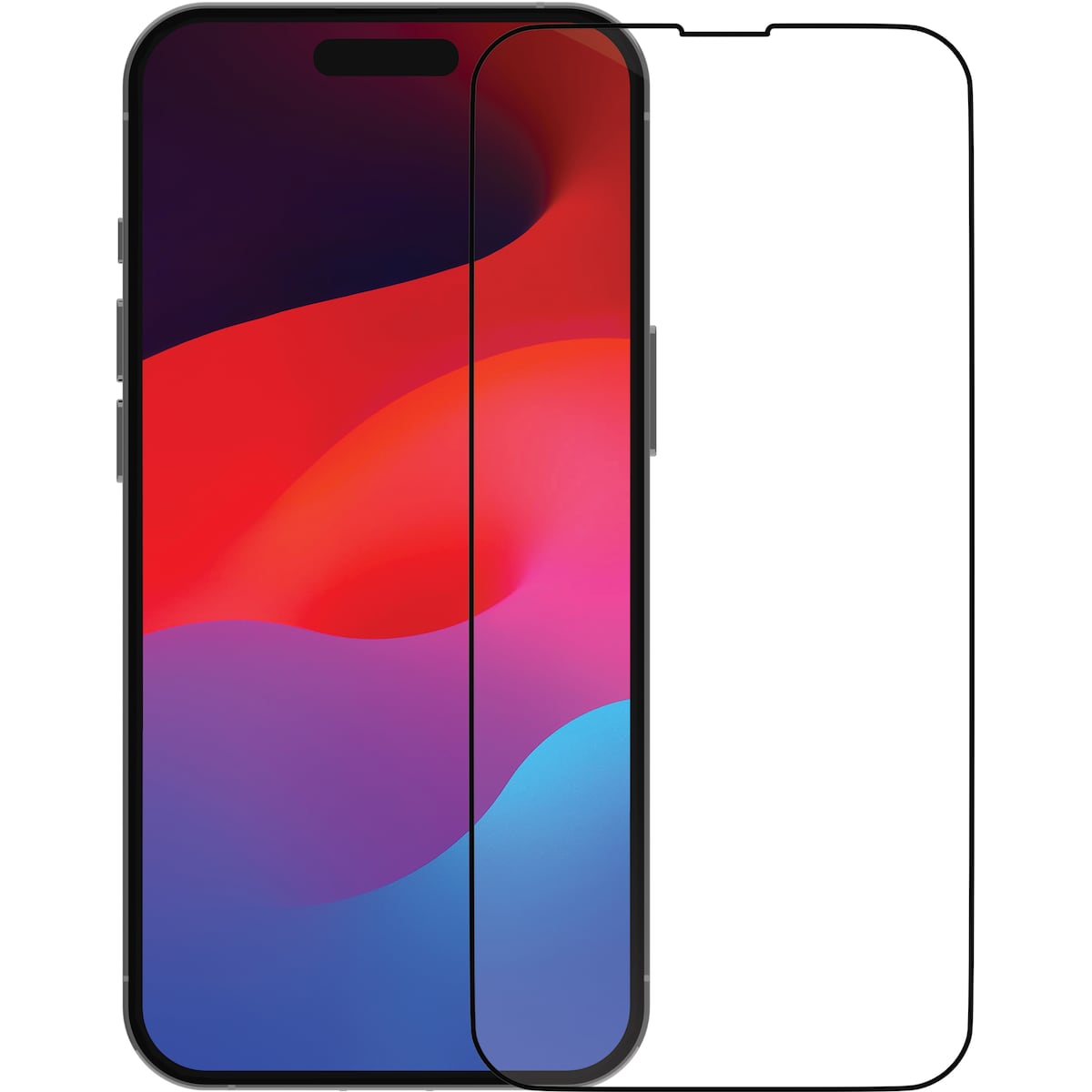 Dbramante1928 Eco-Shield iPhone 15 Pro skjermbeskytter (sort)