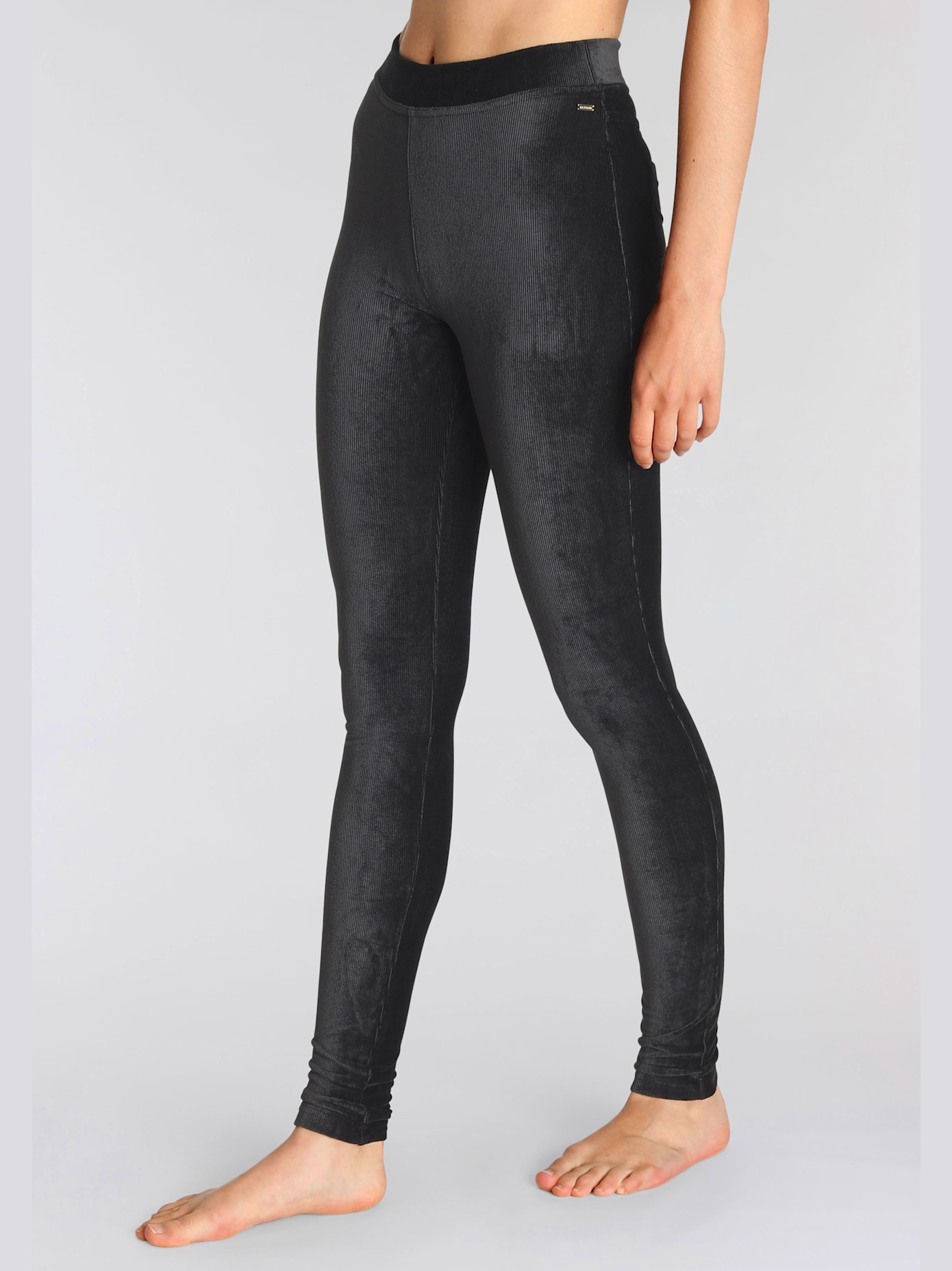 Legging basique en velours côtelé
