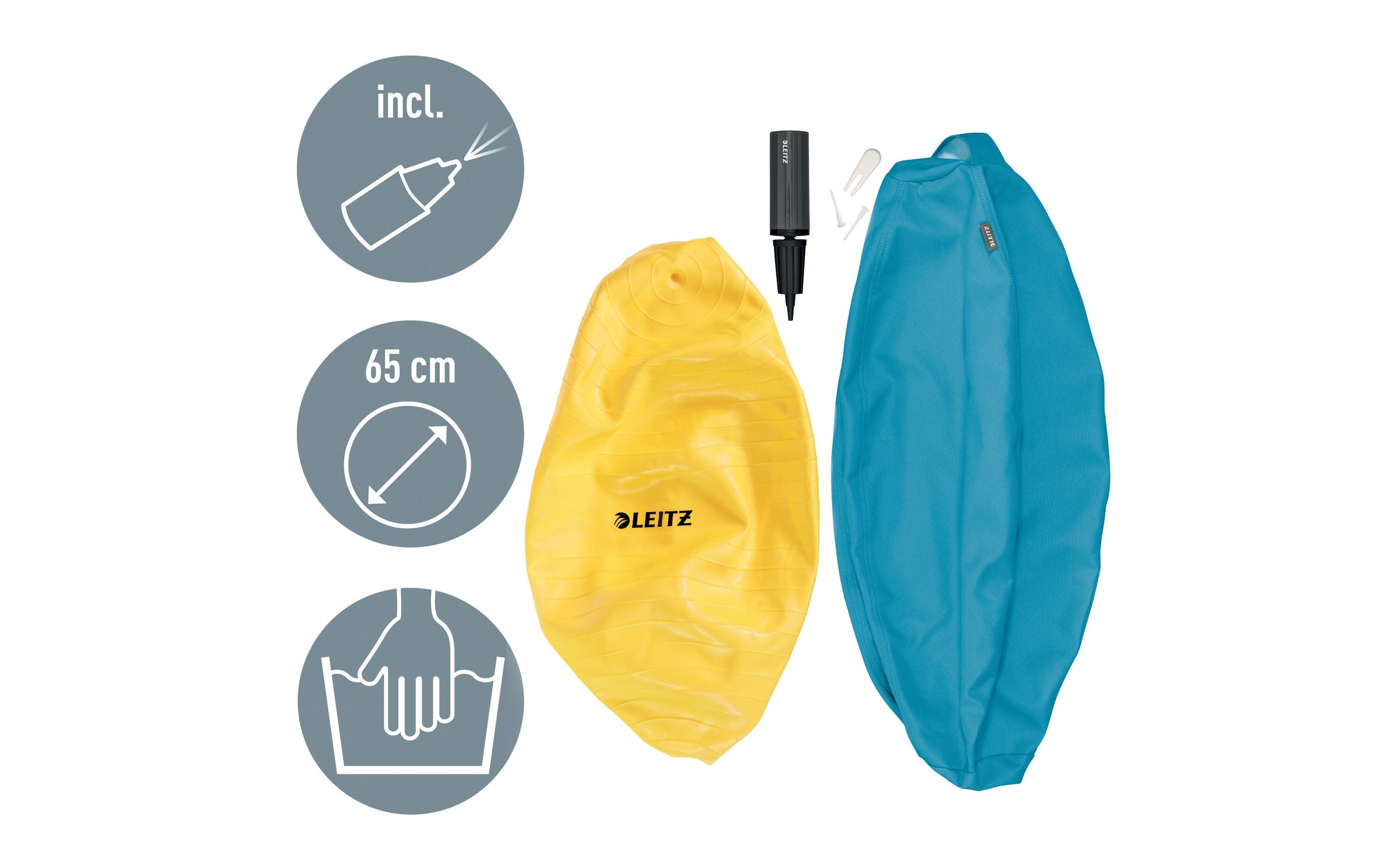 Sitzball Ergo Cosy Active BlauDer ergonomische Leitz Ergo Cosy Sitzball für aktives Sitzen
