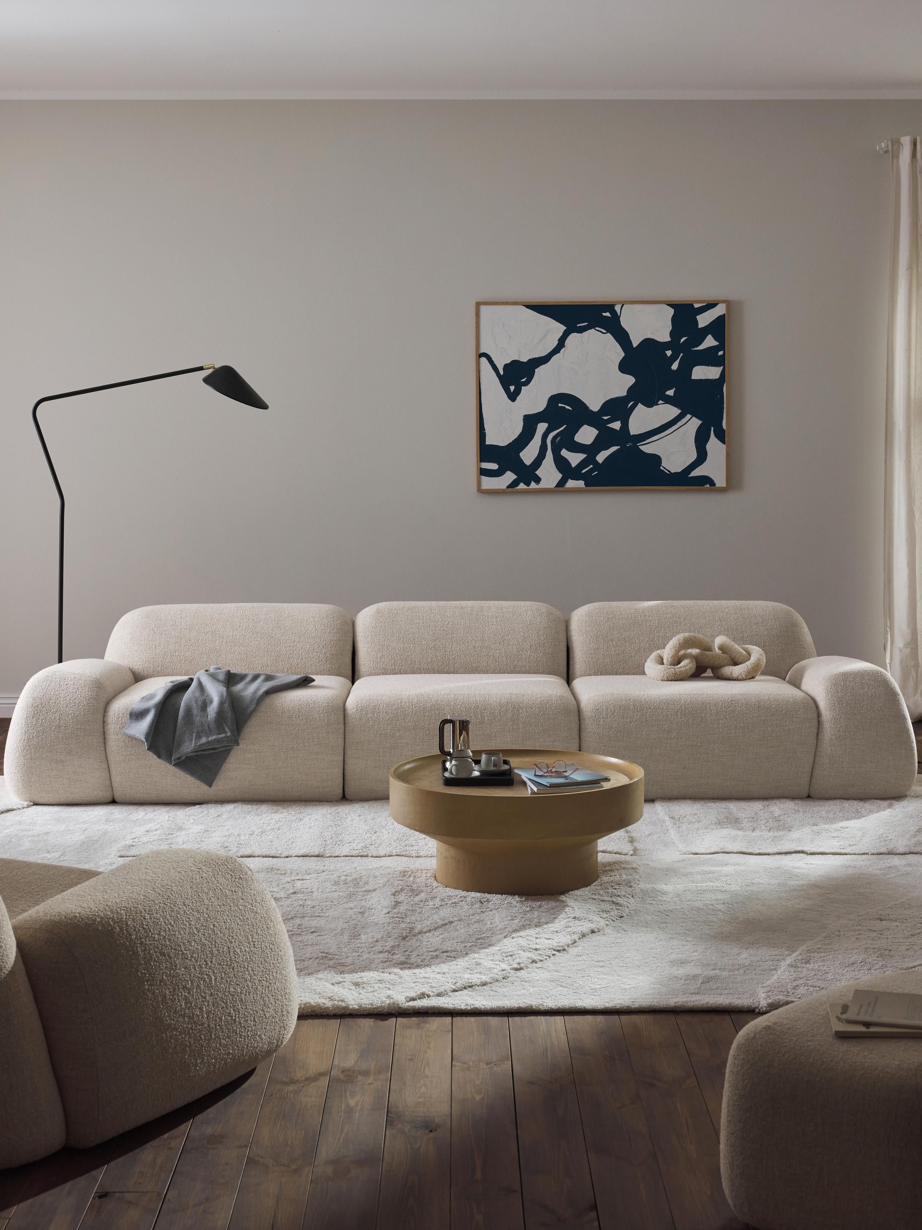 Modulaire bank Wolke (4-zits) van bouclé