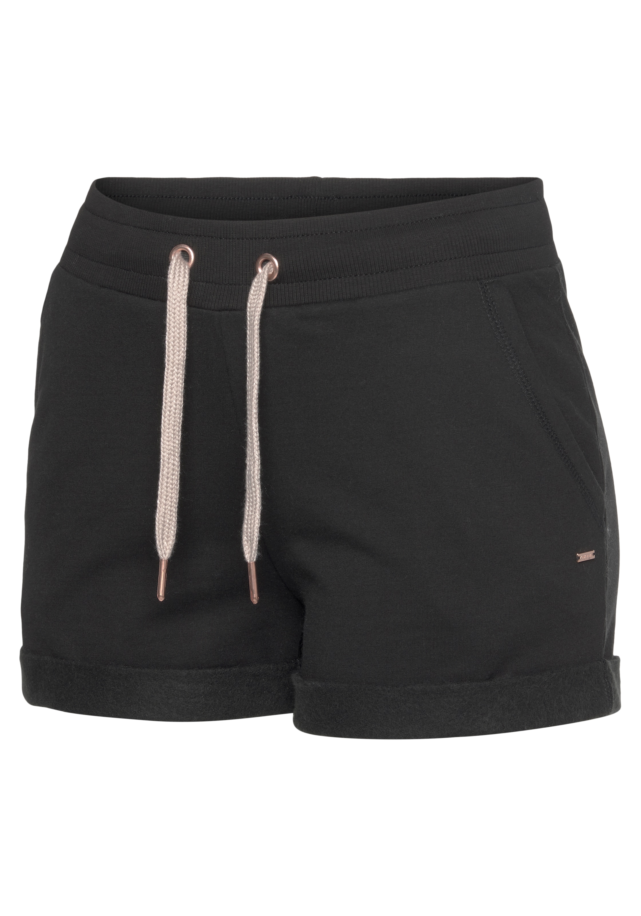 LASCANA Shorts  mit Rippbündchen und Umschlagsaum, Loungewear