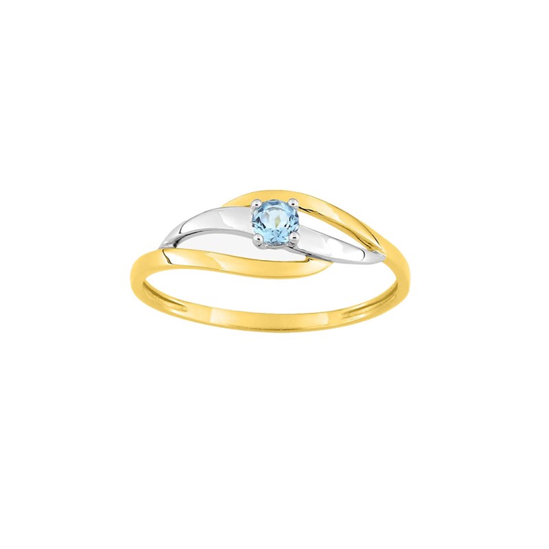 Bague femme - topaze - Or 9 Carats