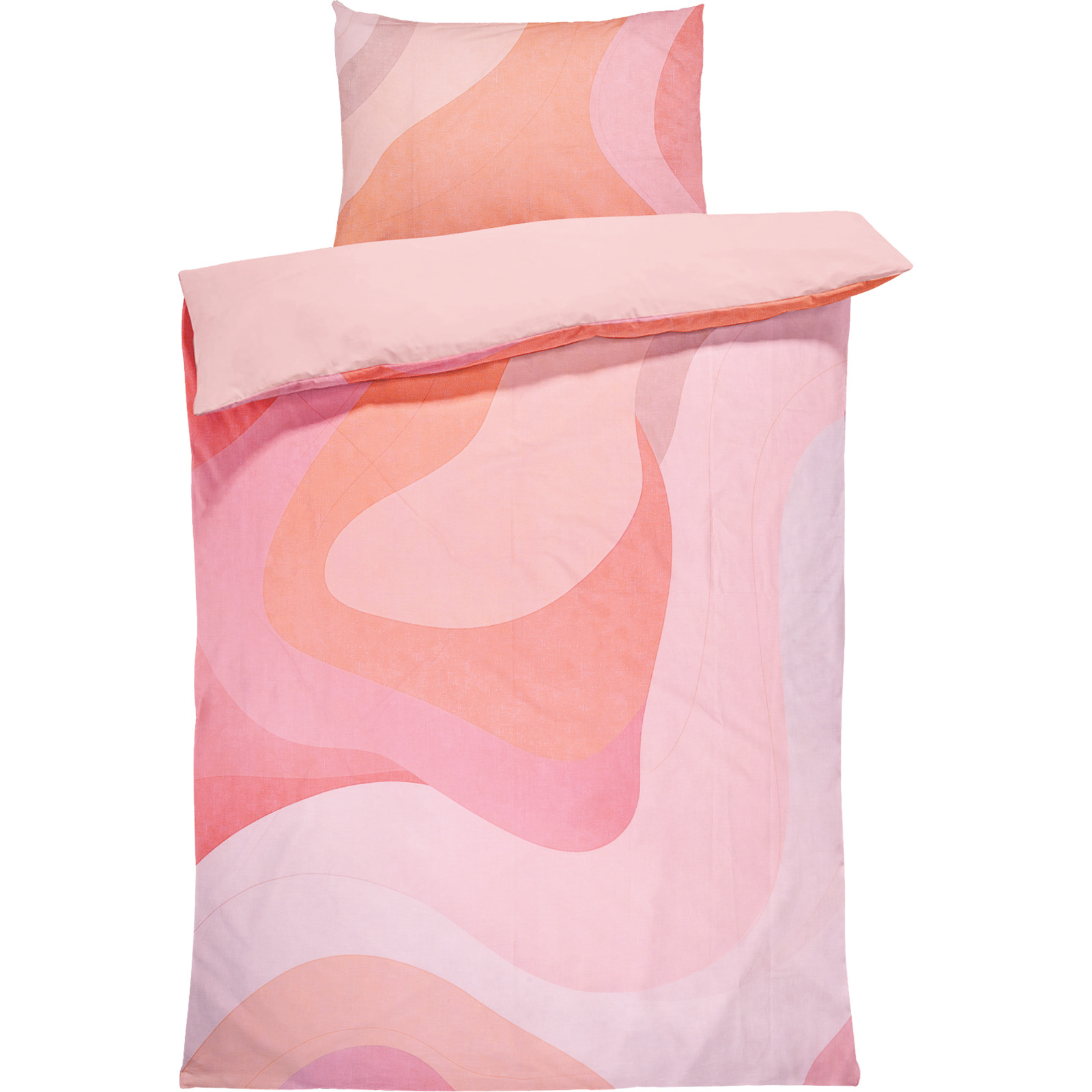 Bettwäsche Renforcé Lava waves coral