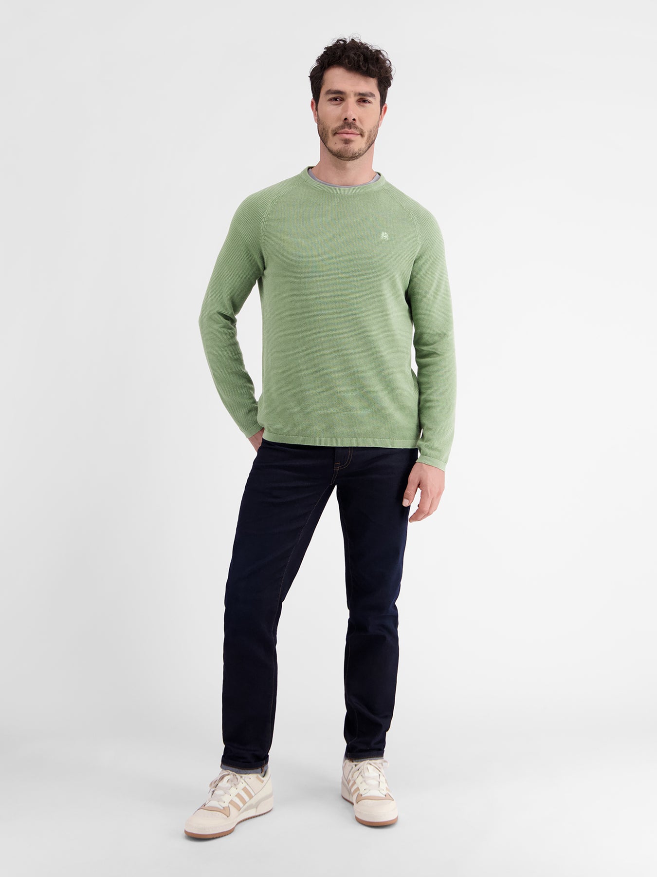 Strickpullover aus Strukturbaumwolle