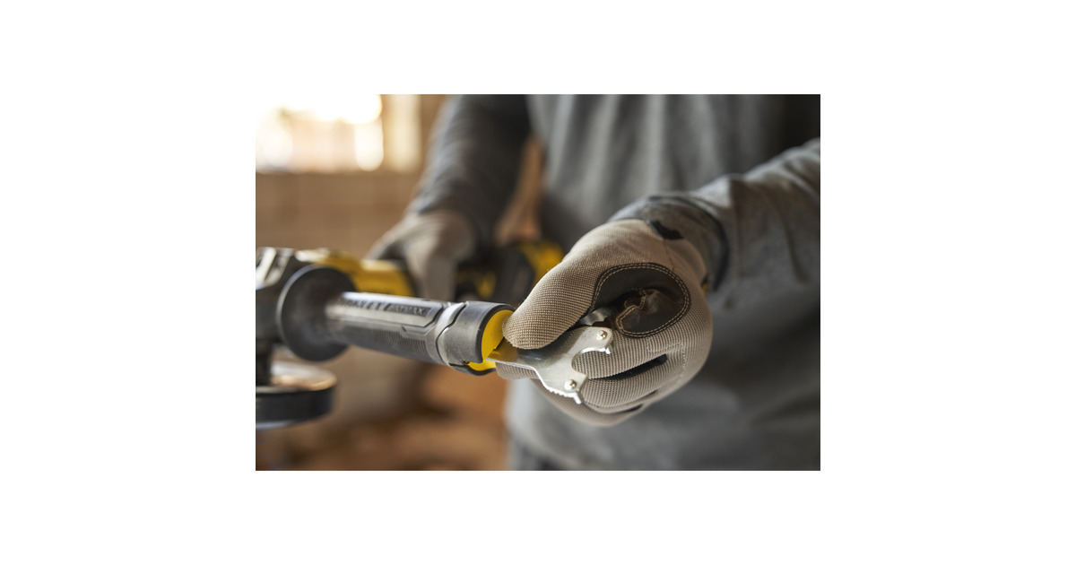StanleyFATMAX V20 18V Haakse slijper 125mm  (Zwart/geel, Accu en oplader niet inbegrepen)