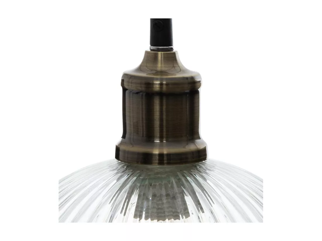 Luminaire Suspension en Verre texturé D 20 cm
