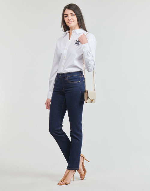 Lauren Ralph Lauren - KOTTA-LONG SLEEVE-BUTTON FRONT SHIRT Blanco