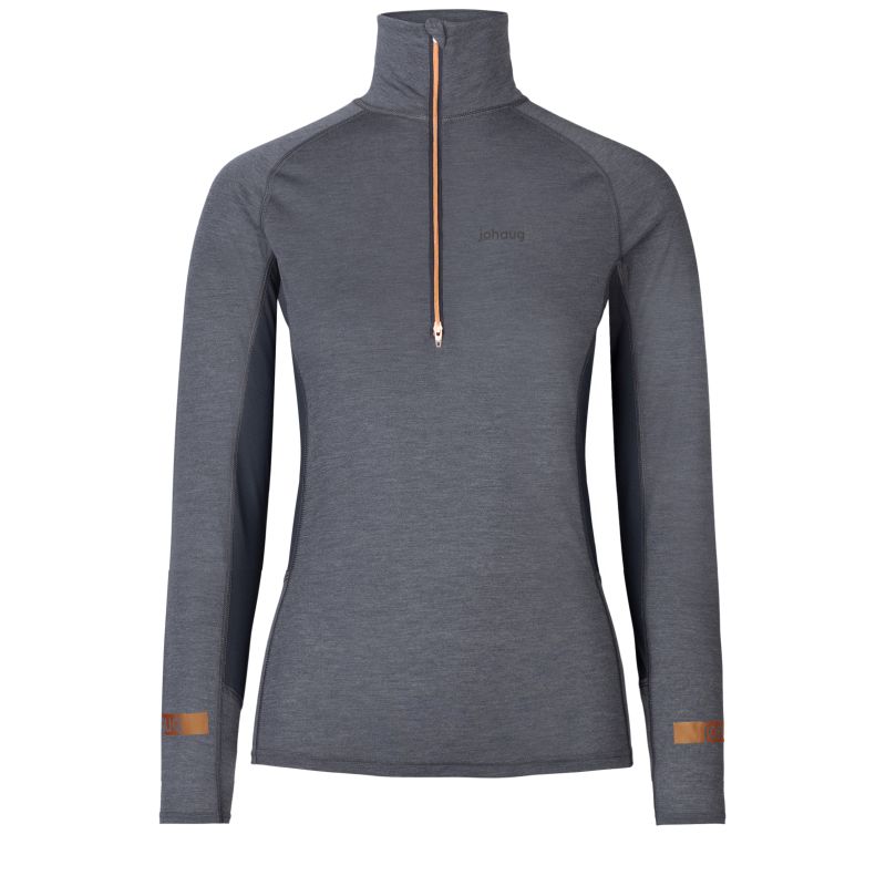 johaug aerial woolmix 2 0 half zip traeningstroeje dame 343 220801 dark blue