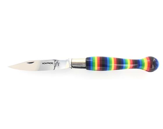 Nontron Virole n° 25 - Sabot - Manche Arc en Ciel Couteaux de Poche par Nontron