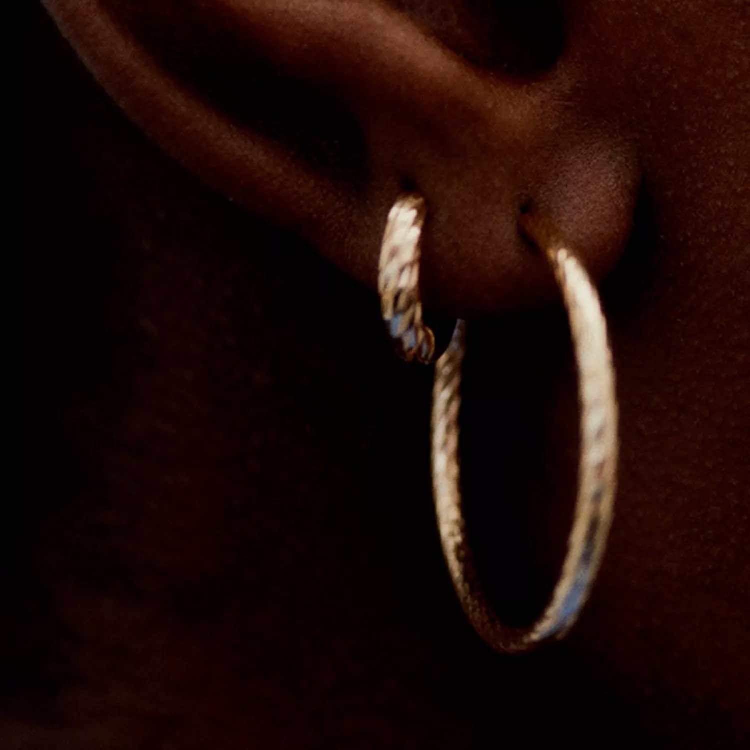 Maria Black Alba Ørering Single 14 kt. Guld 150218YG-25MM