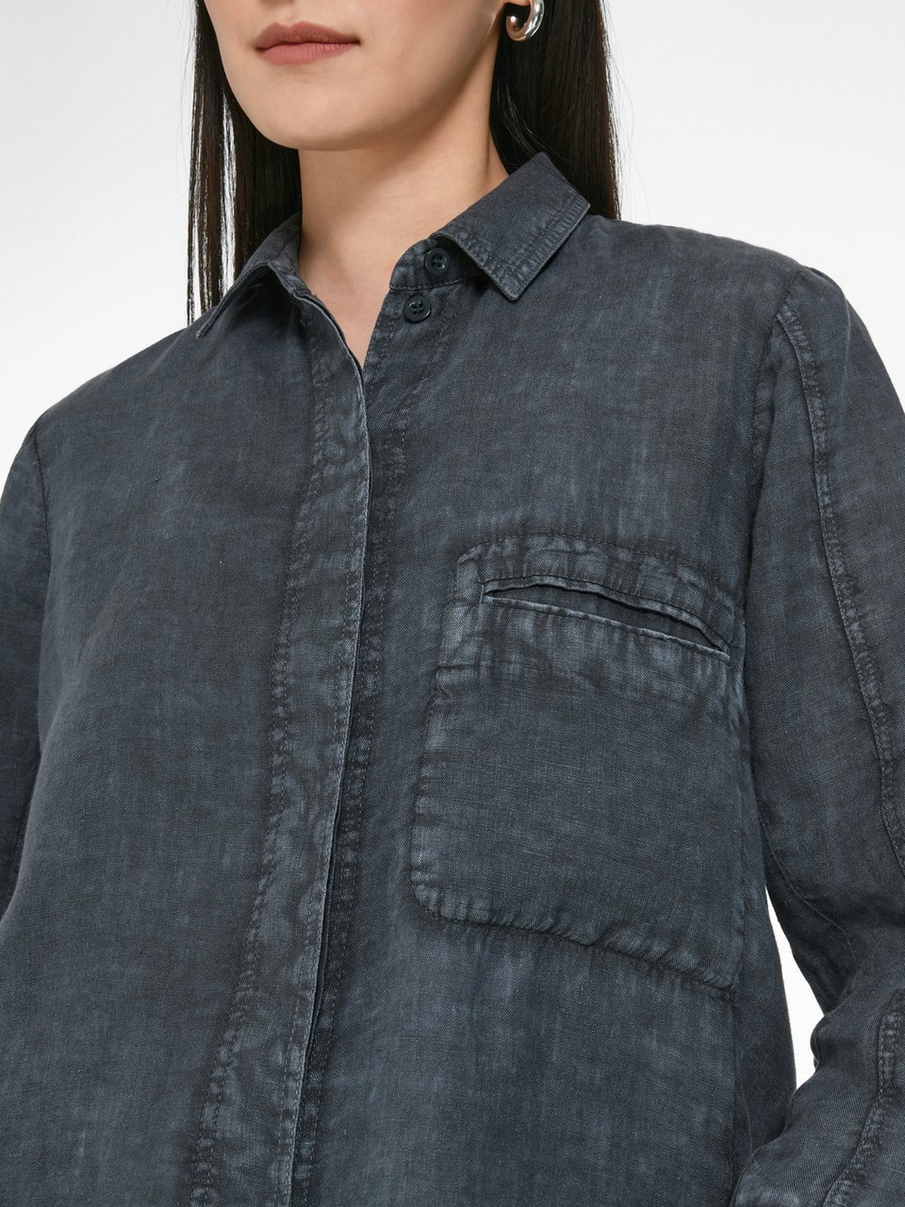 Bluse aus 100% Leinen