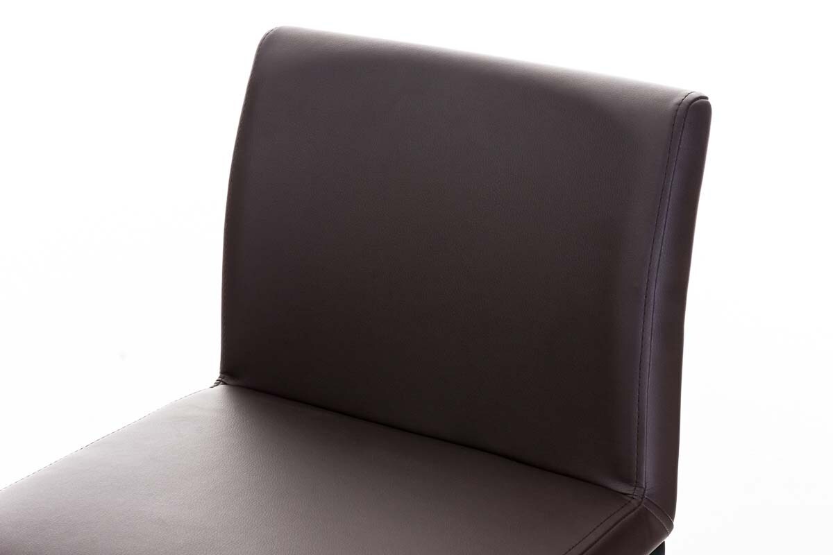 CLP 2er Set Barhocker Panama Mit Kunstlederbezug I Höhenverstellbarer Barstuhl I Thekenhocker Mit Lehne Und Fußstütze