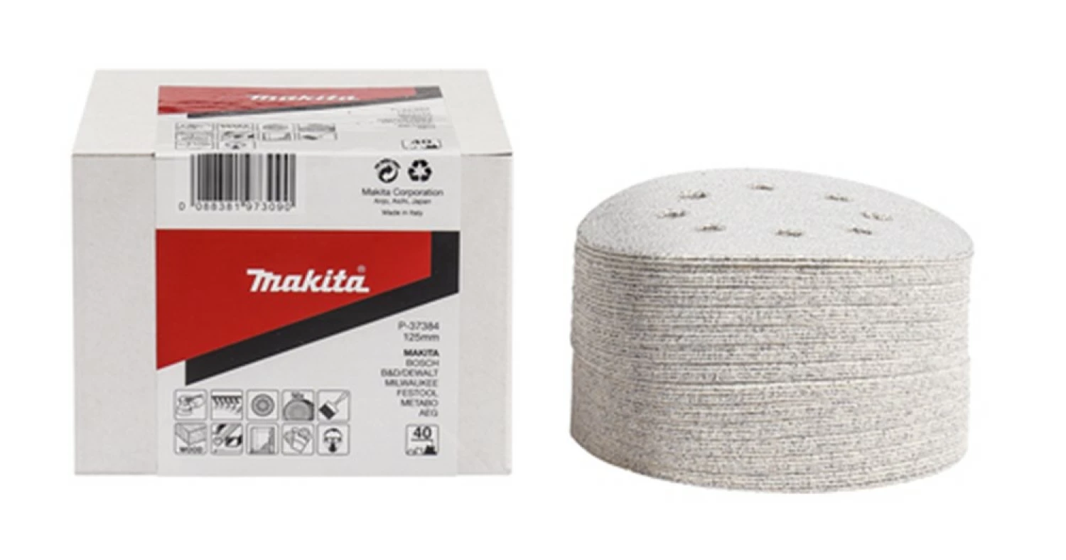 Makita P-37390 Schuurvellen - 125 x K60 - Hout (50st)