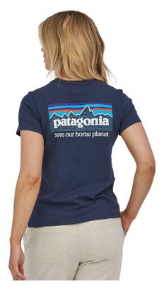 T-Shirt Femme Patagonia P-6 Mission Organic Bleu