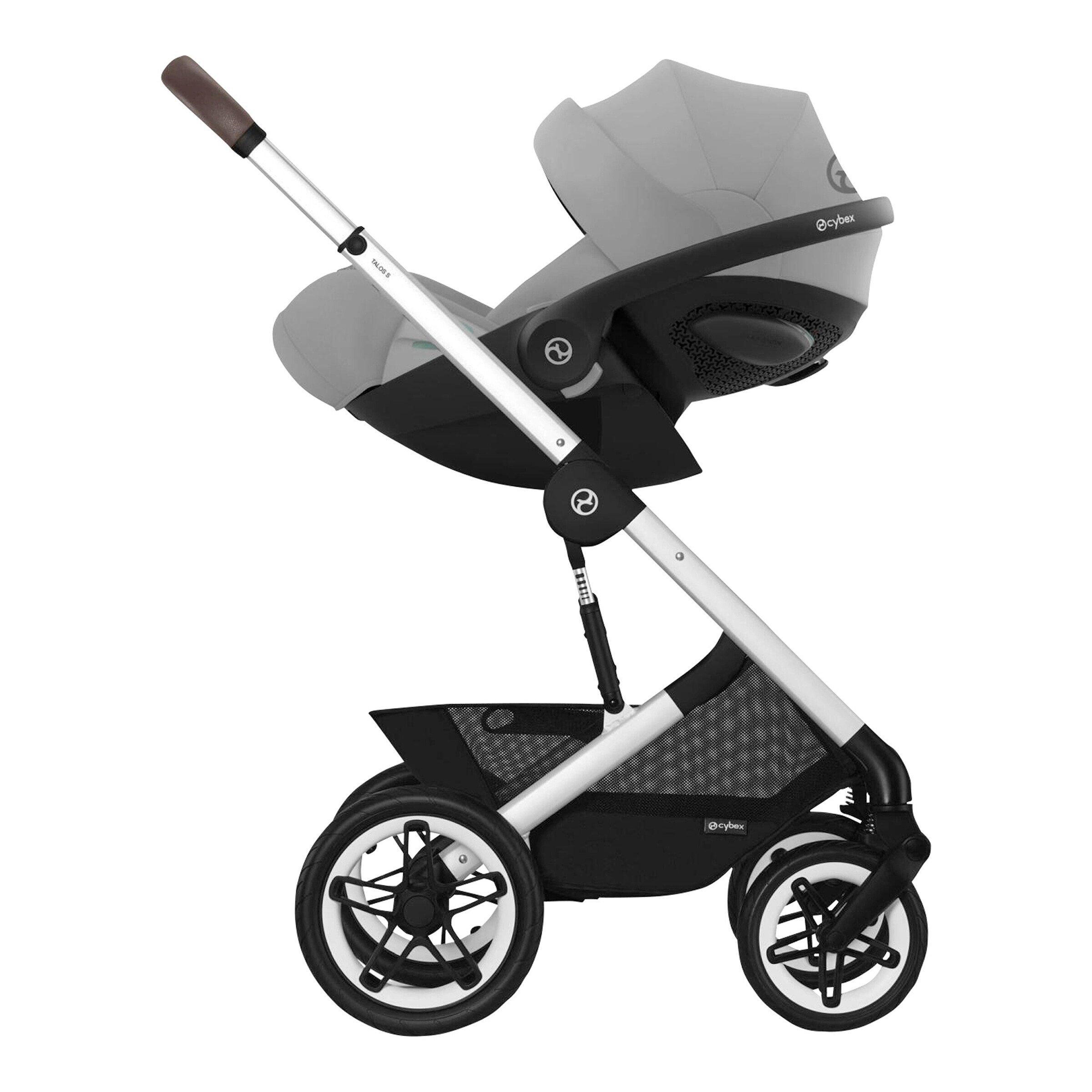 Cybex - GOLD Kinderwagen Talos S Lux silver / stone grey