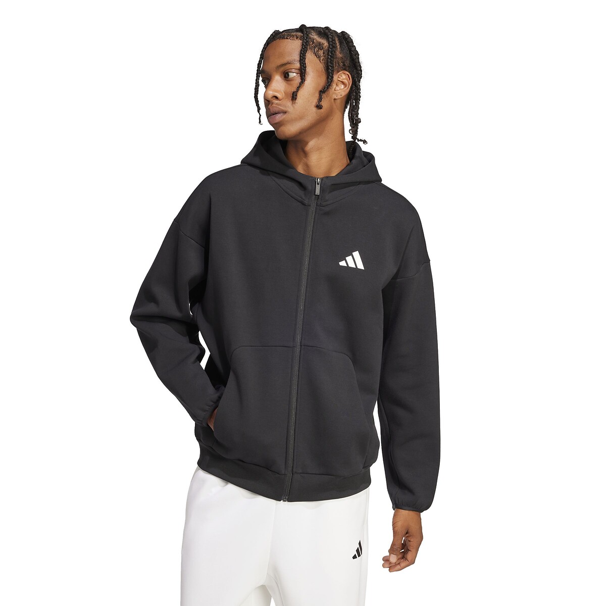 ADIDAS ROUPAS ESPORTIVAS<br>Moletom Future Icons com logo klein