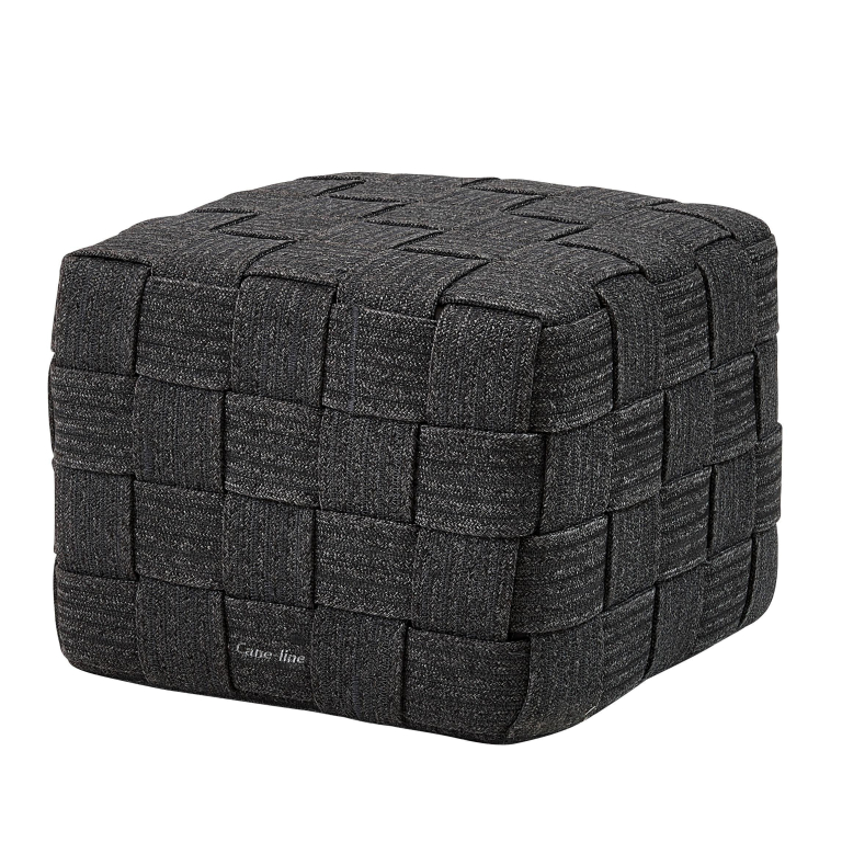 Cane-Line Cube voetenbank 48x48 donkergrijs