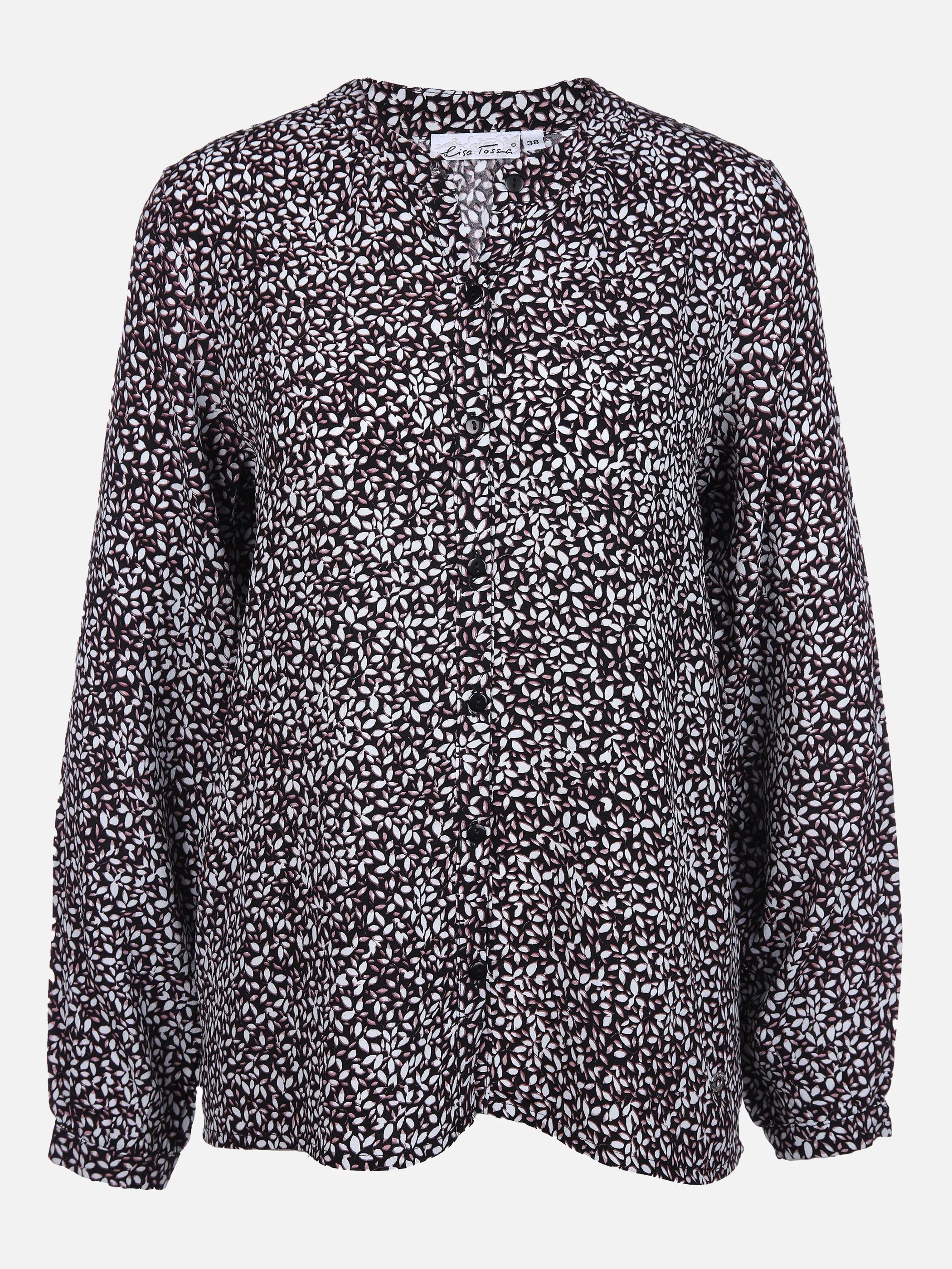 Damen Bluse mit langem Arm und Minimalprint