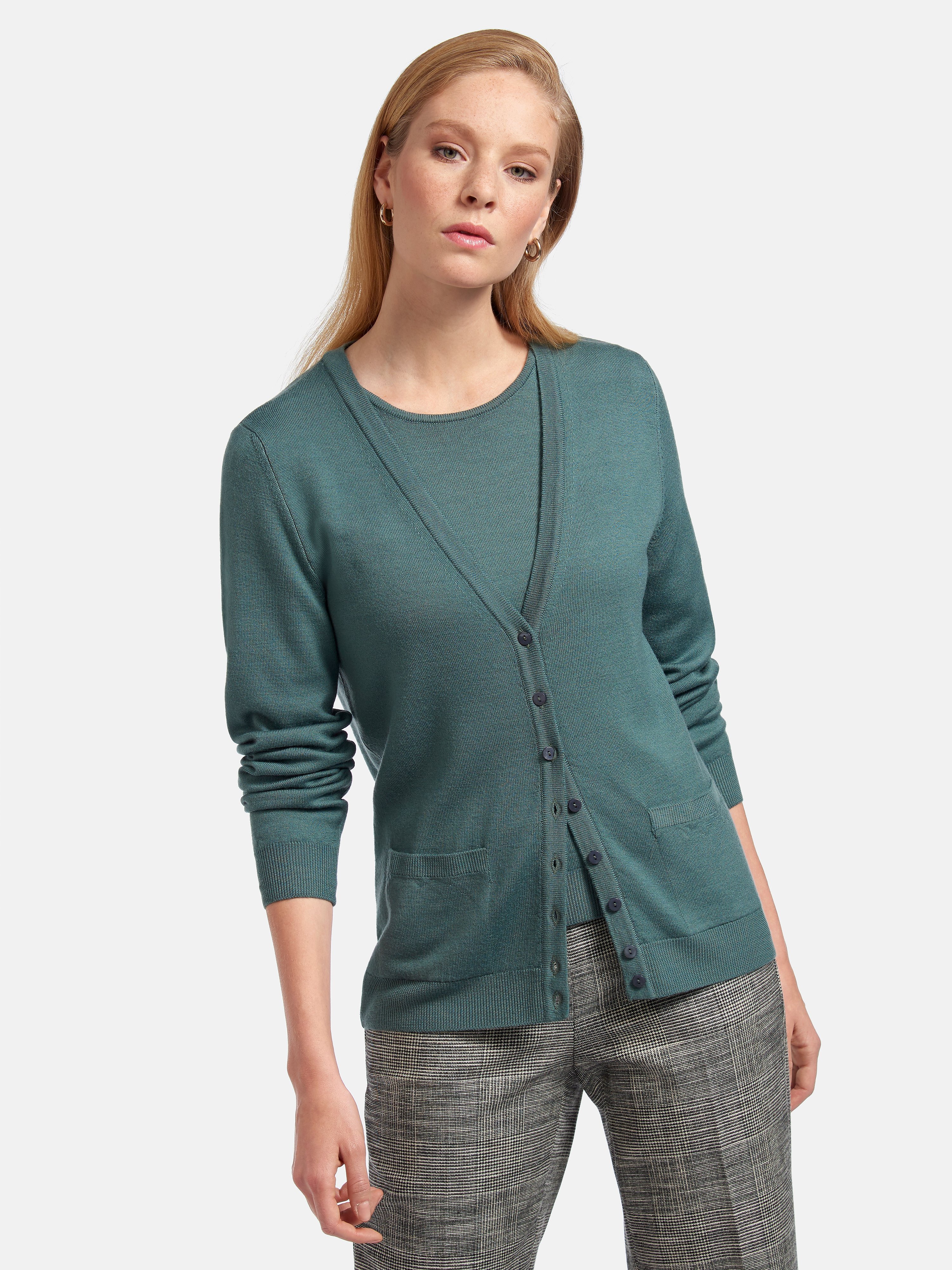 Twinset aus 100% Schurwolle-Merino fein