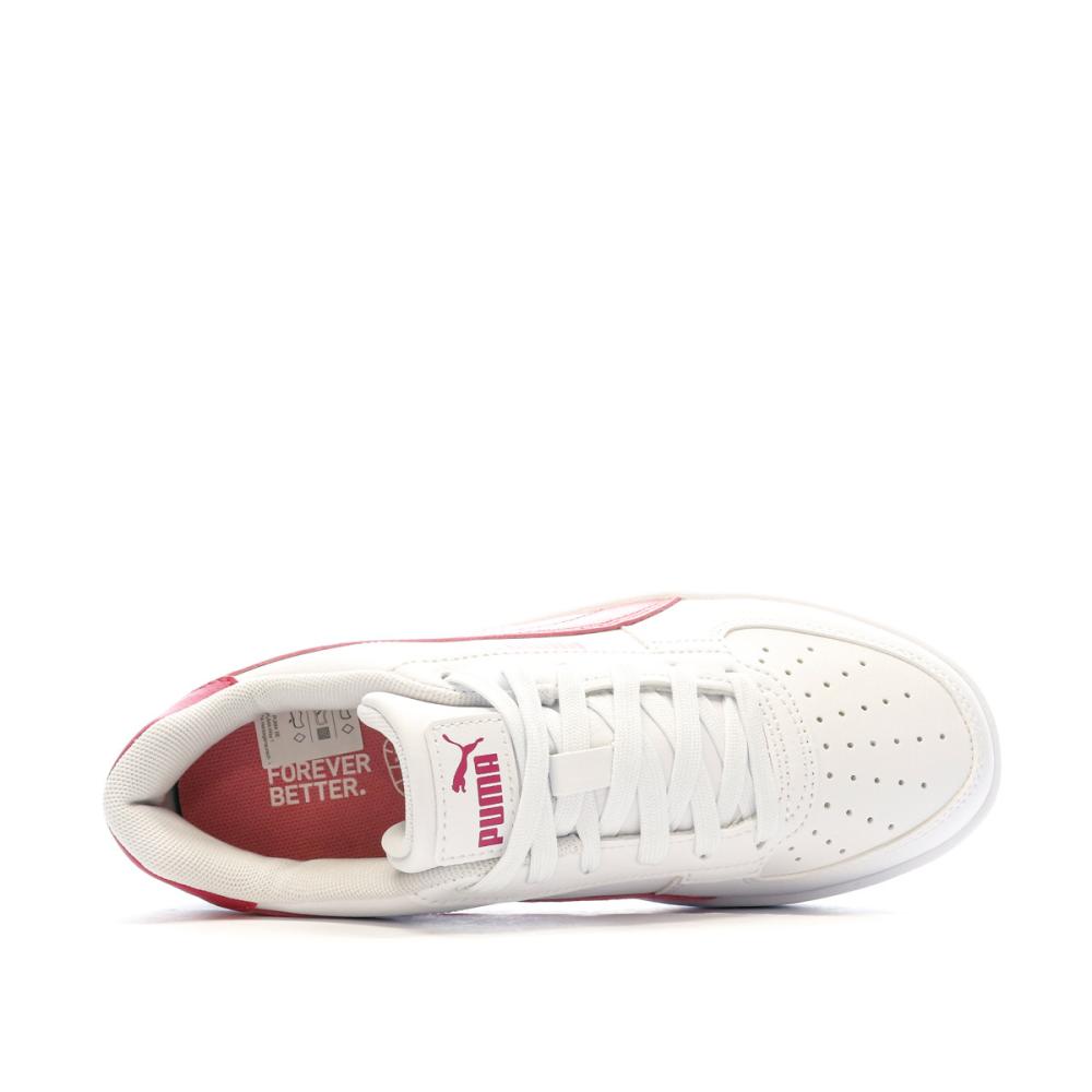 Puma Baskets Blanches/Roses Fille Puma Caven 2.0