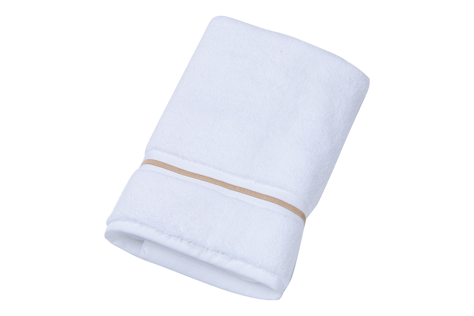 Relax klut Hvit med beige stripe 30x30 cm
