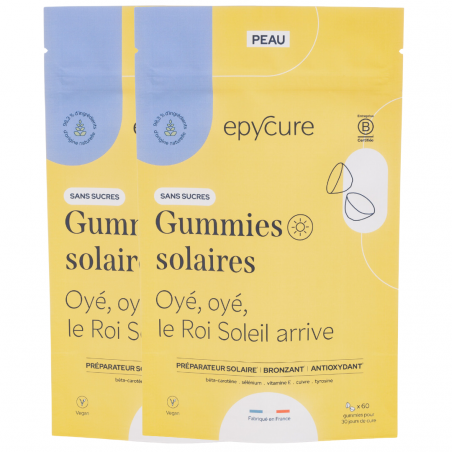 Epycure Laboratoire Gummies solaires 2 mois sans sucres